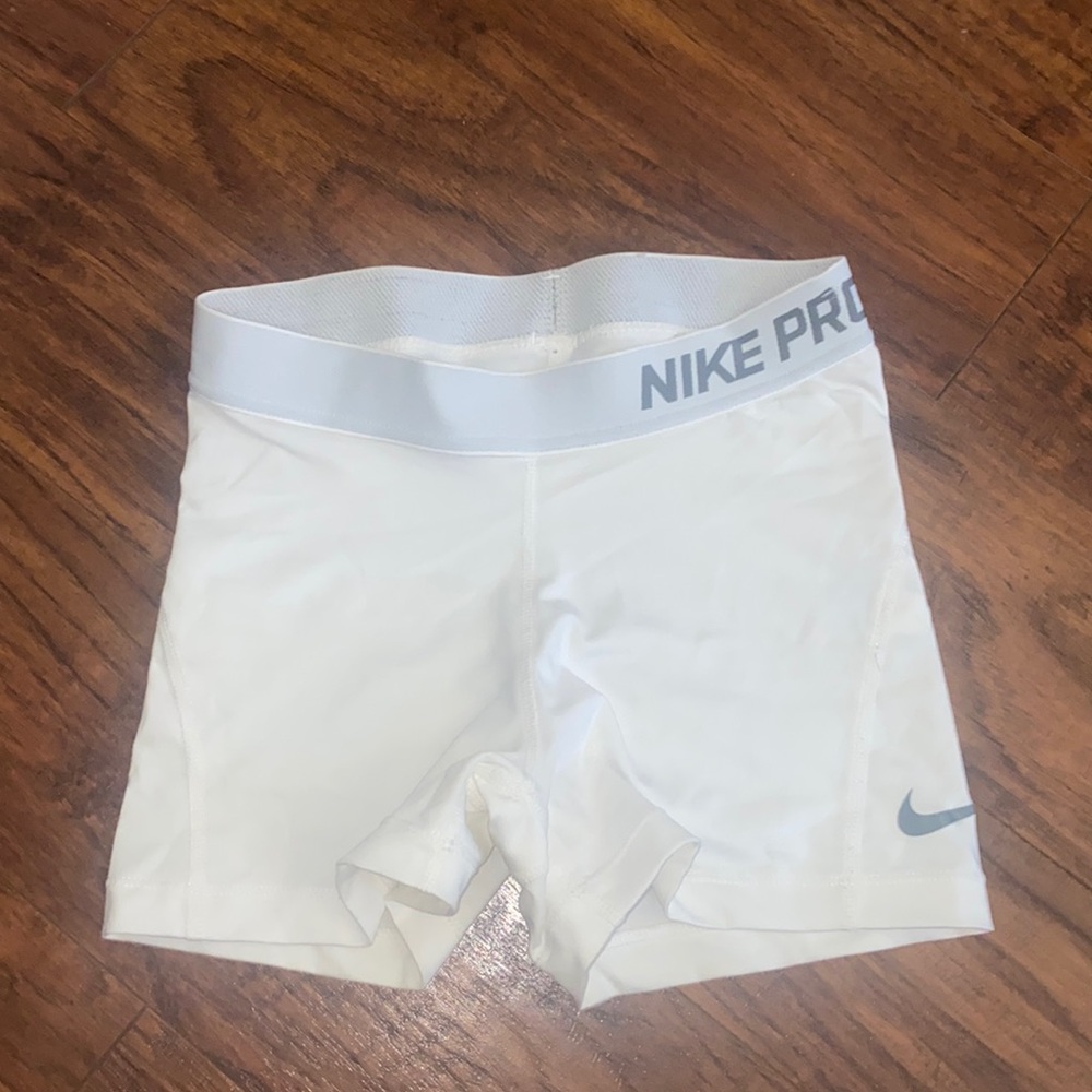 White Nike Pros